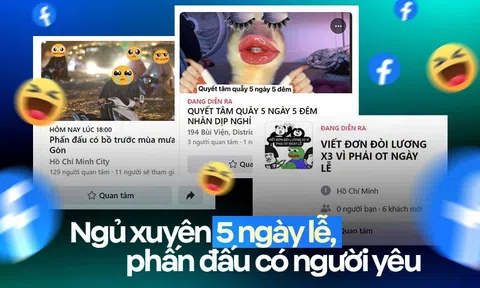 Tha thứ cho người yêu cũ, ngủ xuyên lễ, phấn đấu có bồ trước mùa mưa... và hàng loạt sự kiện hài hước "gây bão" trên Facebook Việt
