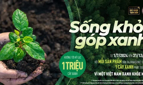 Chung tay cùng Panasonic phủ xanh Việt Nam: “Sống khỏe góp xanh 2024” tái khởi động, hướng tới kỷ lục 1 triệu cây